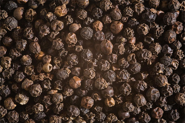 Photo of Black Peppercorns and How it is Used in Authentic Thai Recipes.