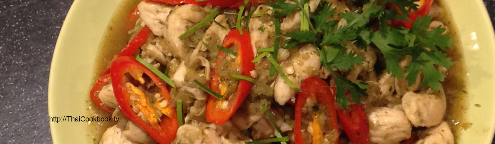 Authentic Thai recipe for Chicken with Lemongrass Sauce