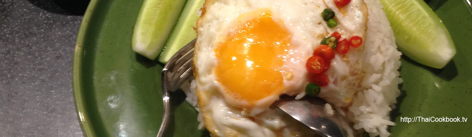 Authentic Thai recipe for Fried Egg over Rice