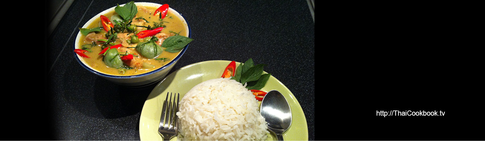 Authentic Thai recipe for Sweet Green Curry with Chicken