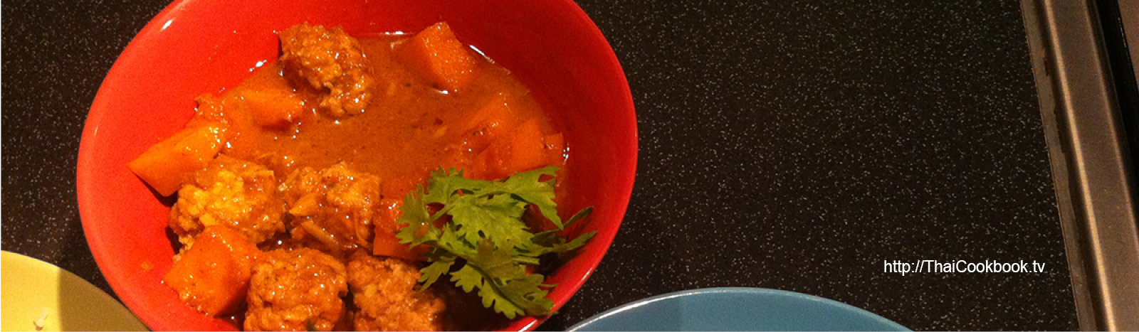 Authentic Thai recipe for Yellow Curry with Pumpkin and Pork