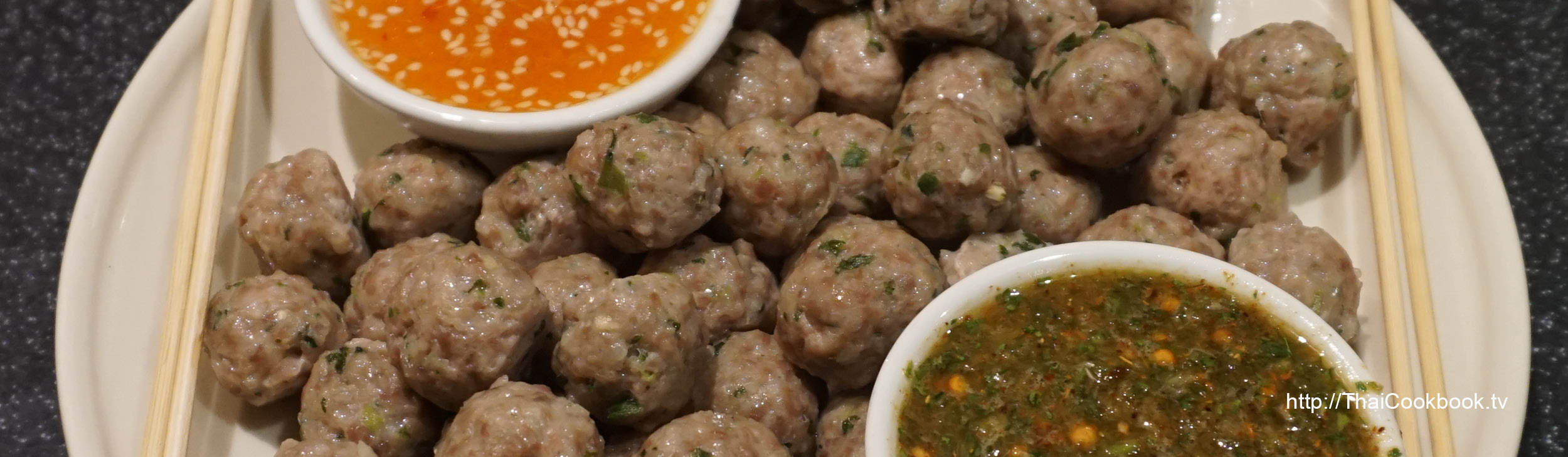 Authentic Thai recipe for Meatball Snacks
