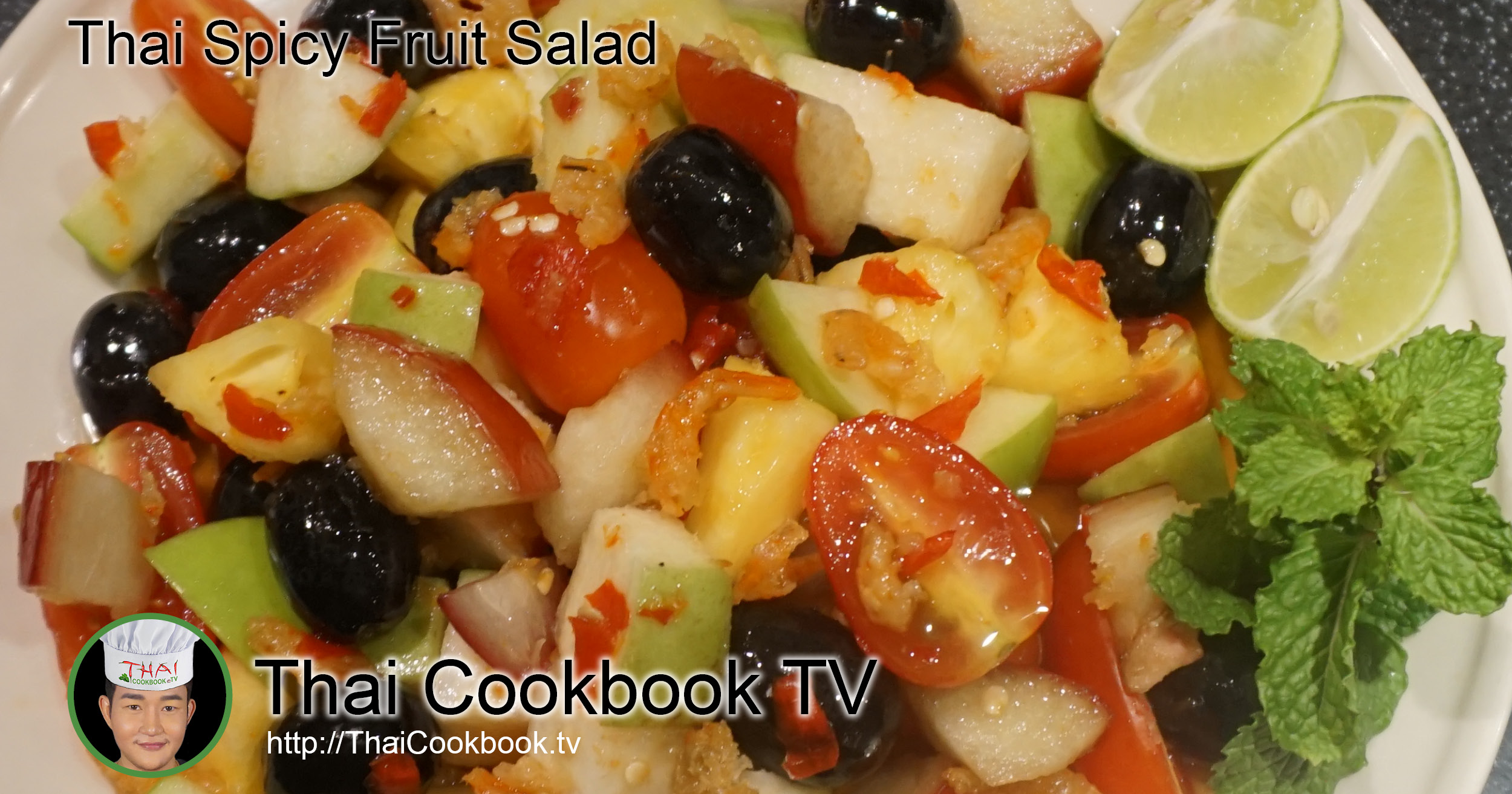 Authentic Thai Recipe for Spicy Mixed Fruit Salad