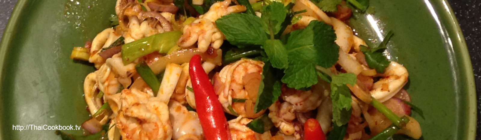 Authentic Thai recipe for Spicy Seafood Salad