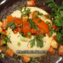 Authentic Thai recipe for Steamed Egg with Tomato and Mint Salsa