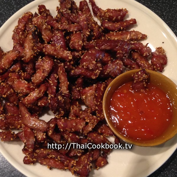 Deep Fried Sun-Dried Pork Recipe