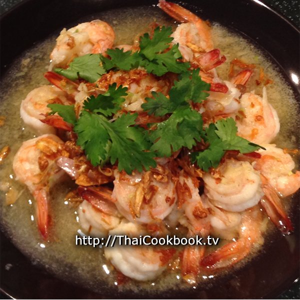 Garlic Prawns with Crispy Garlic Chips Recipe