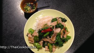 Photo of How to Make Stir-fried Chinese Broccoli Leaves with Pork - Step 8