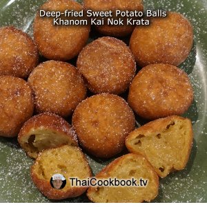 Authentic Thai recipe for Sweet Potato Balls