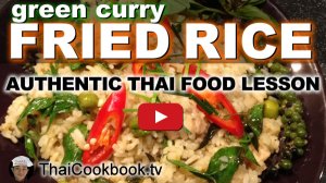 Watch Video About Fried Rice with Green Curry