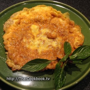 Authentic Thai recipe for Thai Omelet with Minced Pork