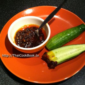 Authentic Thai recipe for Vegetarian Roasted Chili Sauce