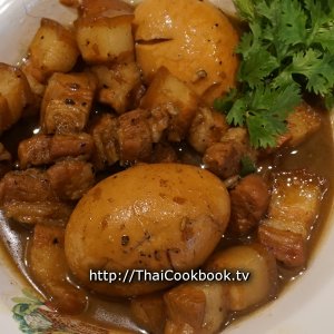 Authentic Thai recipe for Pork Belly and Egg Stew