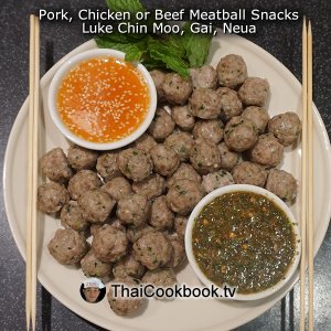 Authentic Thai recipe for Meatball Snacks