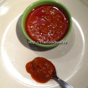 Authentic Thai recipe for Sweet Peanut Sauce for Satays