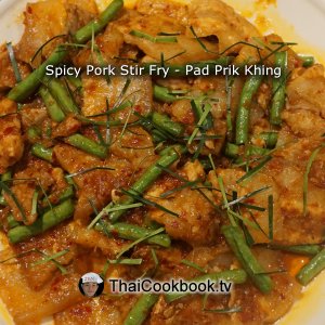 Authentic Thai recipe for Spicy Pork Stir Fry
