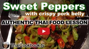 Watch Video About Crispy Pork Belly with Peppers