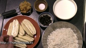 Photo of How to Make Sweet Sticky Rice with Banana Filling - Step 1