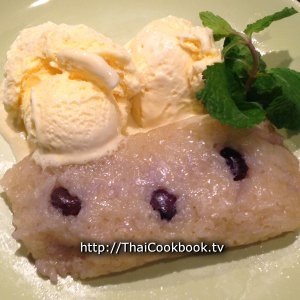 Authentic Thai recipe for Sweet Sticky Rice with Banana Filling