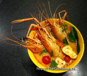 Authentic Thai recipe for Spicy and Sour Prawn Soup