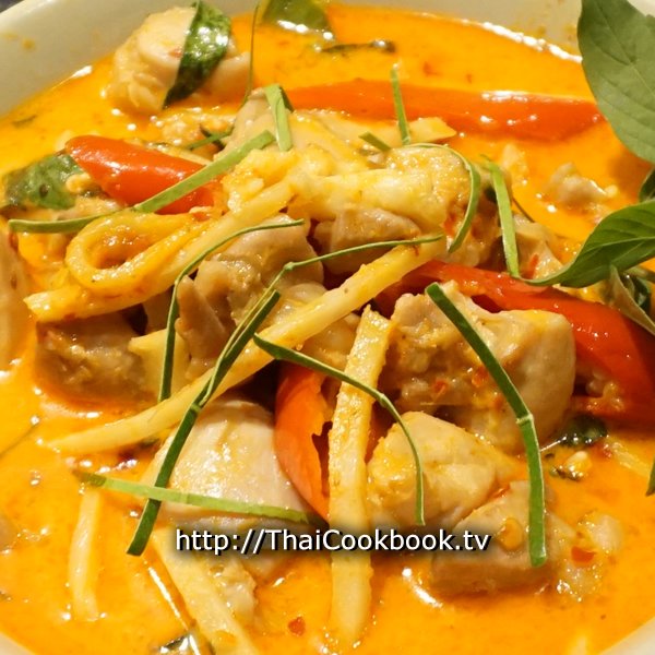 Red Curry with Bamboo Shoots and Coconut Milk Recipe