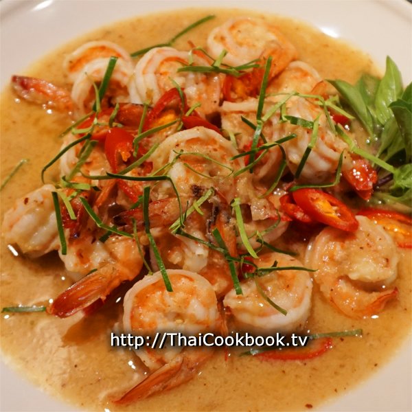 Shrimp in Coconut and Red Curry Sauce Recipe