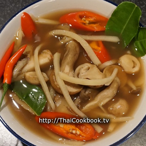 Spicy Vegetarian Mushroom Soup Recipe