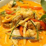 Authentic Thai recipe for Red Curry with Bamboo Shoots and Coconut Milk